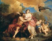 Franz Christoph Janneck Jupiter and Juno oil painting on canvas